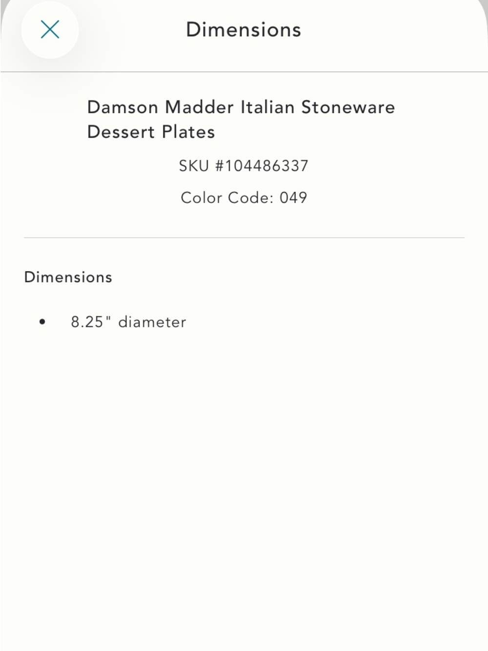 Anthropologie x Damson Madder Italian Stoneware Dessert Plates (4) NWT - Picture 6 of 13